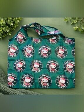 Hello Kitty x Starbucks Green Logo Tote Bag